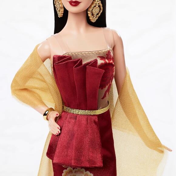 Barbie Signature Lunar New Year Fashion Doll Wearing Red Dress NWT